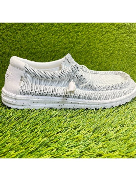 Hey Dude Wally Sox Mens Size 9 Stone White Athletic Casual Walking Slip On Shoes main image 10